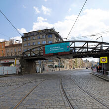 Železniční most z modernizované trati Bubny – Výstaviště se stane ústředním exponátem připravovaného muzea