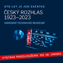 Výstava „Sto let je jen začátek. Český rozhlas 1923–2023“ je prodloužena do 18. února 2024