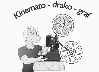 Promítání z historického projektoru v expozici Fotografický ateliér