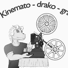 Promítání z historického projektoru v expozici Fotografický ateliér