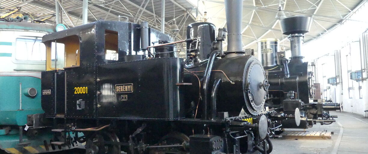 Vzácné restaurované lokomotivy Serényi a Conrad Vorlauf jsou k vidění v Železničním depozitáři NTM v Chomutově 