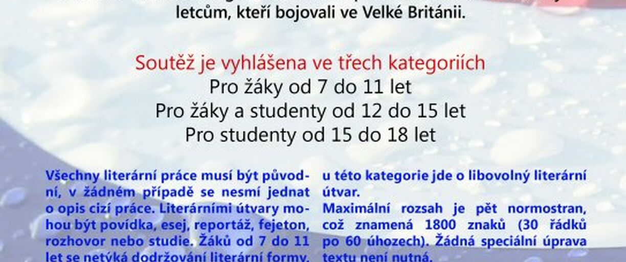 31.5.2013 - Literární soutěž u příležitosti 100. výročí narození československého stíhače Bedřicha Krátkorukého