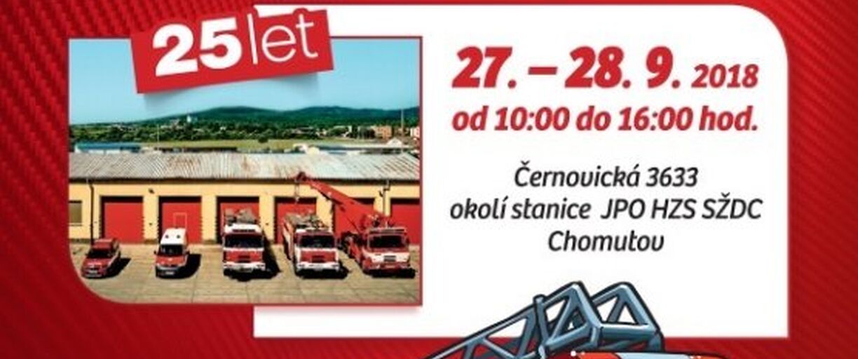 27 - 28. 9 2018 - Program k 25. výročí HZS SŽDC Chomutov ve spolupráci s NTM 