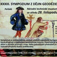28.11.2012 - XXXIII. SYMPOZIUM Z DĚJIN GEODÉZIE A KARTOGRAFIE