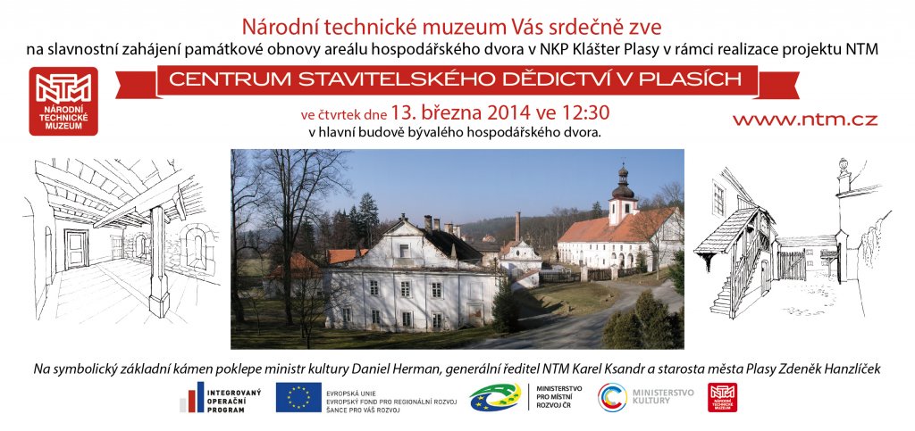 13.3.2014 - Slavnostní zahájení památkové obnovy areálu hospodářského dvora NKP Klášter Plasy