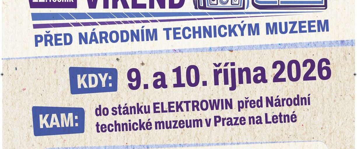 9. a 10. 10. 2026 – NTM a Elektrowin zvou na Recyklační víkend