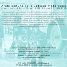 20. - 22.9.2012 - Architektura ve službách motorismu