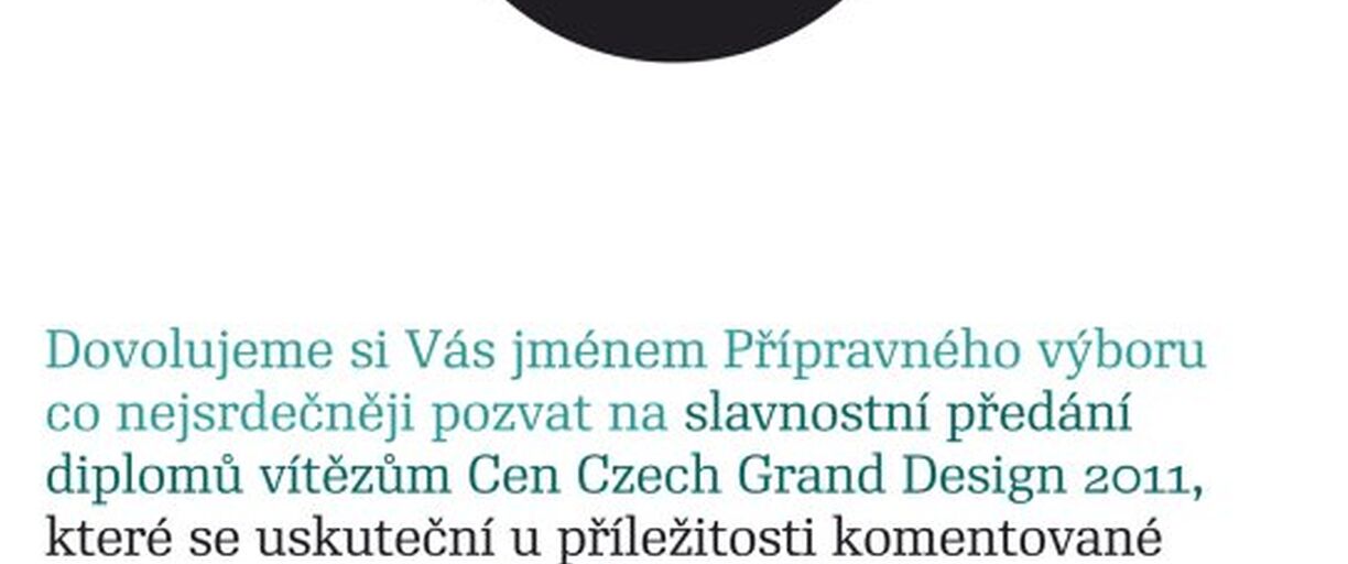 4.4.2012 - Slavnostní předání diplomů vítězům cen Czech Grand Design 2011