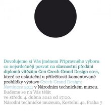 4.4.2012 - Slavnostní předání diplomů vítězům cen Czech Grand Design 2011