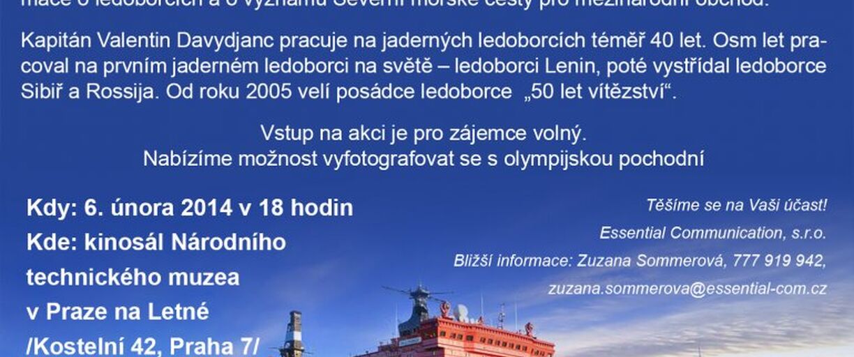 6.2.2014 - Přednáška - Cesta olympijské pochodně na severní pól