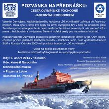 6.2.2014 - Přednáška - Cesta olympijské pochodně na severní pól
