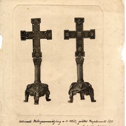První Klíčova heliogravura vytištěná na nový rok 1878 (reprodukci ze své sbírky laskavě poskytla Knihovna University of Minnesota) 